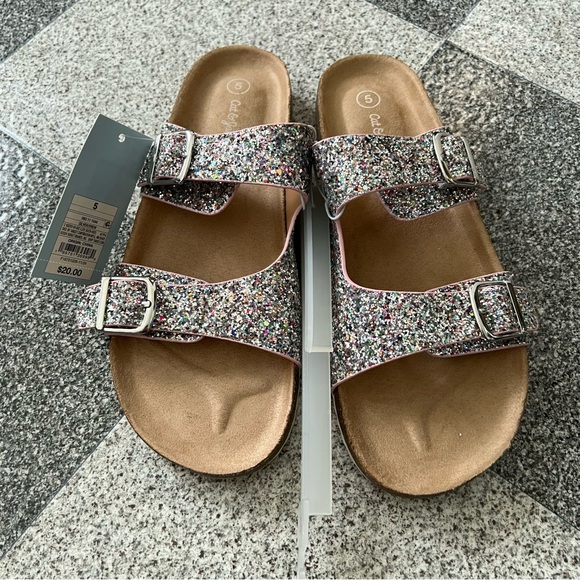 Cat & Jack Other - 🌸2/$20 Cat & Jack Girls Drew Footbed Sandals- Size 5
